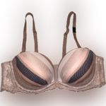 Victoria's Secret Fabulous By Pink Gold Champagne Strapless Convertible Bra 34A Photo 0