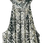 DO+BE  Mock Neck Snakeskin Sleeveless Drop Waist Dress Women Size‎ Small Photo 5