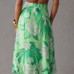 Farm Rio Satin Slip A-Line Midi Skirt, Size S Photo 5