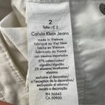 Calvin Klein Skinny Crop Mid-Rise White Denim Jeans Size 2 Photo 9