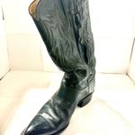 Justin Vintage Cowgirl Black Leather Boots Size 6 B mismatch Photo 2