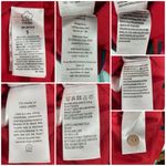 Farm Rio  Summer Foliage Linen Mini Dress Red Medium NWT Photo 13