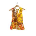 Free People Hot Tropics Halter Neck Papaya Combo Top Size Large Photo 1