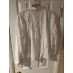 J.Crew Rhinestone White Button Down Shirt Blouse Size XL Long Sleeve New Photo 5