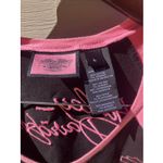 Harley‎ Davidson Women's Black Pink Stitching V Neck Short Sleeve Shirt Large Photo 4