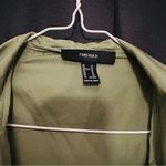 Forever 21 Olive Green Women's Hooded Jacket Green Oversized Windbreaker Photo 7