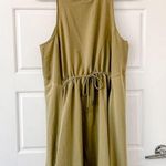 Lululemon Mesh Overlay High-Neck Dress Bronze Green Photo 3