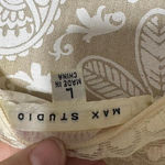 Max Studio Romantic Cream Lace Frilly Tank Top  Size Large Cottage Core Photo 4