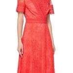Ted Baker Sonyyia Faux Wrap Lace Midi Dress Size 3 Photo 0