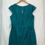 Forever 21 NEW NWT  Teal Green Gathered Cap Sleeve Mini Sheath Dress JUNIORS Med Photo 6