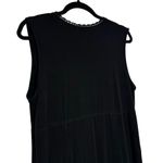 Liz Claiborne Sleeveless Black Dress Women Size X-Large Crochet Details Classic Photo 3