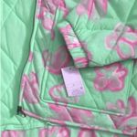 Wild Fable  Unisex Mint Green Floral Quilted Puffer Jacket Cozy Trendy Size L Photo 3
