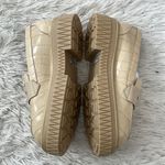 Schutz Viola Crocodile-Embossed Leather Flat Loafers in Eggshell size 7.5B Photo 6