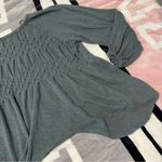 Free People Teal Crew Neck Sweater Photo 3