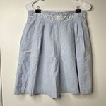 Vintage Peter Popovitch Shorts Womens Sz L Elastic Waistband Embroidered Pearl Blue Size L Photo 0