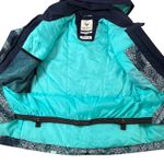 Roxy Women's Ski Snowboard Jacket Blue Geometric Print Winter Coat L Jetty Block Photo 3