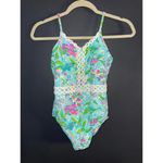 Lilly Pulitzer  Floral One-Piece Swimsuit with Eyelet Detail Photo 2