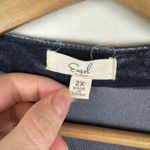 easel Velvet Tunic Top 2X Gray Long Sleeve Whimsigoth Boho Fall Comfy Relaxed Photo 5