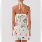 Peppermayo  AT LAST SUNRISE LINEN WRAP MINI HALTER DRESS 0 WHITE Photo 6