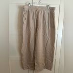 Halara NWT  High Waisted Drawstring Wide Leg Pants Khaki Tan 2XL Photo 1