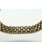 Source Unknown Vintage 60's Panther Link Gold/Silver Tone Chain 6.5" Unisex Casual Bracelet Photo 1