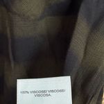 Lucky Brand  Olive And‎ Black Plaid Button Down Shirt Size Medium Photo 8