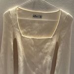 Hollister  Co. Women’s Long Flared Sleeve Sweater Size XS White Photo 1