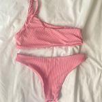 SheIn One Shoulder Pink Bikini Photo 1