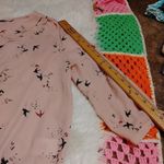 Reitmans Size Medium M Pale Pink Blouse Shirt Sheer Wrap Tie Button Chic Pastel Photo 5