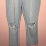 ROLLA’S Original Straight Light Wash High Rise Distressed Cropped Jeans. Size 30 Blue Photo 3