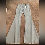 Rue 21  High-Rise Light Wash Flare Jeans Studded Detail Size 6 NWT Photo 2