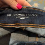 Chico's Women's Pull-On Wide Leg Crop Jeans Size 3 (US 16) Dark Wash Stretch NWT Photo 3