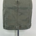 Free People Modern Femme Olive Green Denim Skirt, Size 4 Photo 9