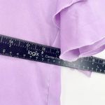 ZARA  Women Purple Ruffle Sleeve Cropped Summer Polyester Blouse Size Small Photo 3