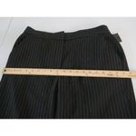 DKNY  Women's Black High-Rise Wide-Leg Pinstripe 10 Photo 6