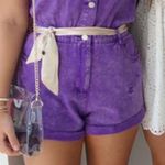 Denim Purple Romper Size M Photo 0