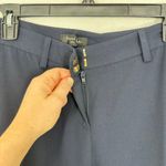 Tahari ASL Women's Navy Blue Flat Front Straight Leg Dress Pants Size 4 Career Photo 2