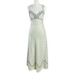 Free People  Dainty Western Prairie Sweet Hearts Midi Dress in Ivory Combo Large Photo 8