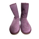 UGG  Women's Classic Short Purple Metallic Suede Leather Winter Booties Size 8 Photo 2