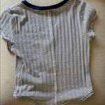 Pilcro White and Blue Fitted Short Sleeve T Photo 2