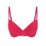 Time And Tru  Swim Smock Fuchsia Bikini Top Photo 2