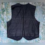 Vintage Rafaella Petites sequin beaded black silk vest, size medium Photo 7