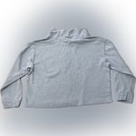 PINK - Victoria's Secret  Gray Black Cowl Neck Drawstring Cropped Sweatshirt L Photo 5