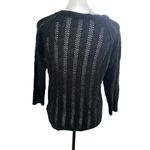 Poof Black 3/4 Sleeve Sweater Large Photo 2