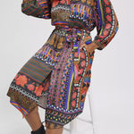 Farm Rio NWT  Ciela Midi Shirtdress Photo 0