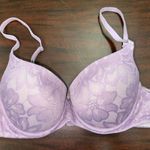 No Boundaries Light Purple All Over Lace Push Up Bra Size 36B Photo 0
