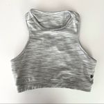 Strut this  Grey-White Tank Top Photo 0
