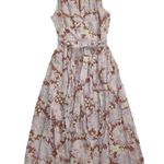 Kate Spade NWT New York Exotic Blooms Midi in Hot Cider Floral Burnout Dress 4 Photo 1