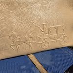 Coach  Charley Embossed Horse and Carriage Pebbled Leather Crossbody TAN Photo 2