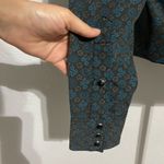 Panhandle Slim Retro Western Wear Floral Print Long Sleeve Snap Shirt Size Small Blue Photo 3